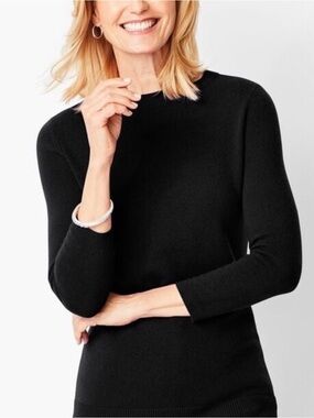 Talbots Black Pure Cashmere Sweater
